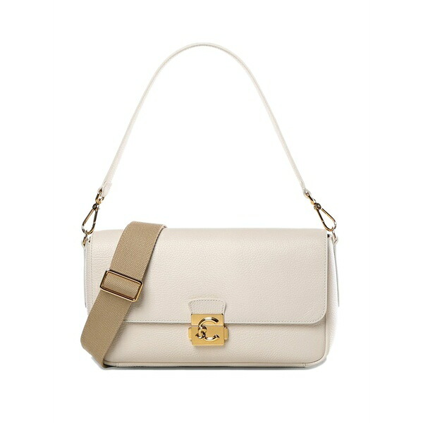 コチネレ レディース ショルダーバッグ 御徒面子 Turnlock shoulder bag Neutrals