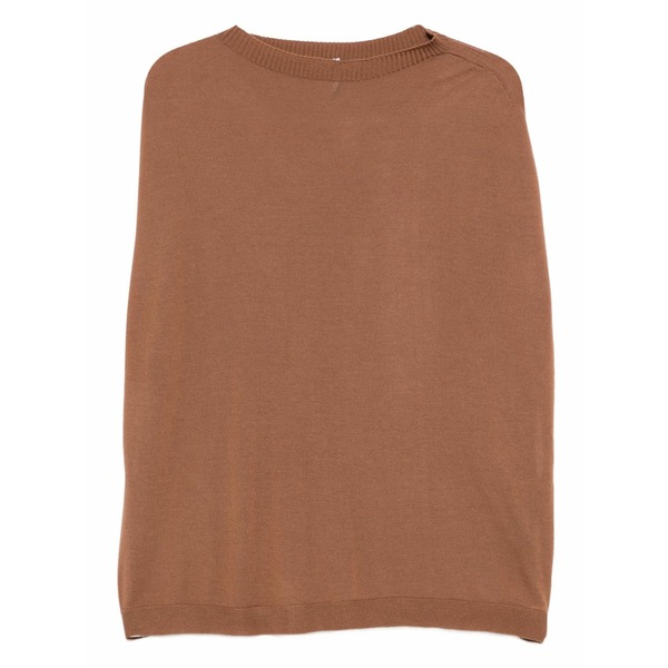 リビアナコンティ レディース プルオーバー トップス Solange knit boat-neck wool jersey Brown