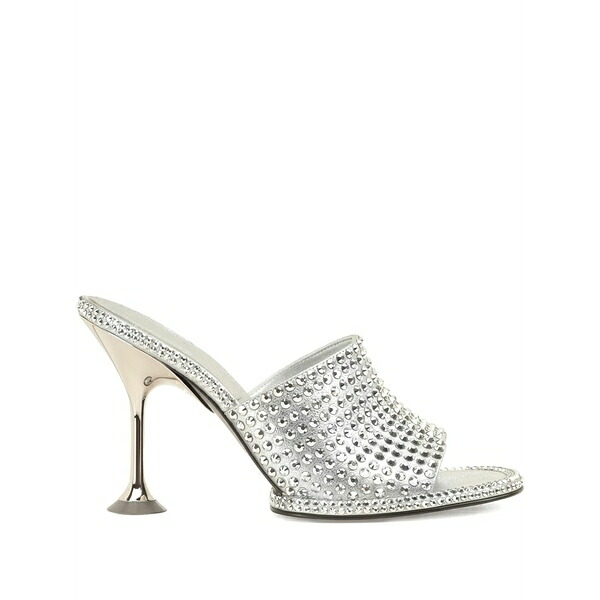 セルジオロッシ レディース サンダル シューズ Orb leather mules Silver