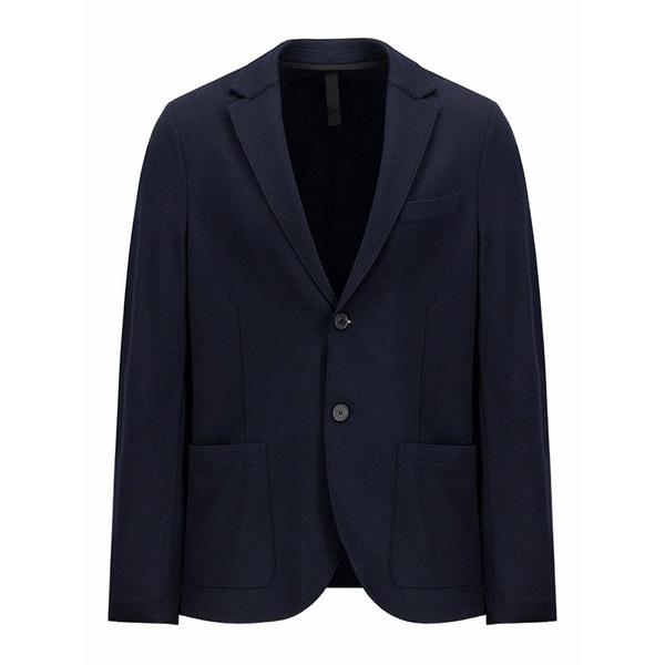 ハリスワーフロンドン メンズ 上衣＆上衣 アウター Single-breasted merino jacket Blue