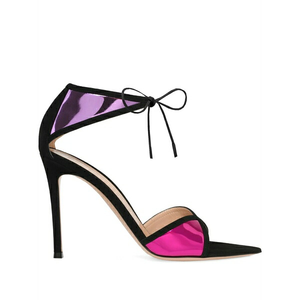 ジャンヴィト ロッシ レディース サンダル シューズ 105粍 confetti ankle-tie heeled sandals Black