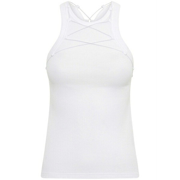 ディオンリー メンズ プルオーバー トップス Lock drawstring tank top White