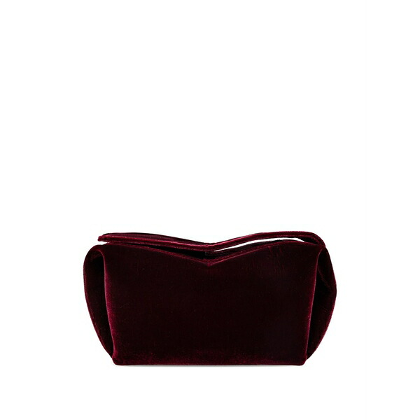 ネオウス レディース クラッチバッグ バッグ Ara velvet-effect zip clutch bag Red|asty