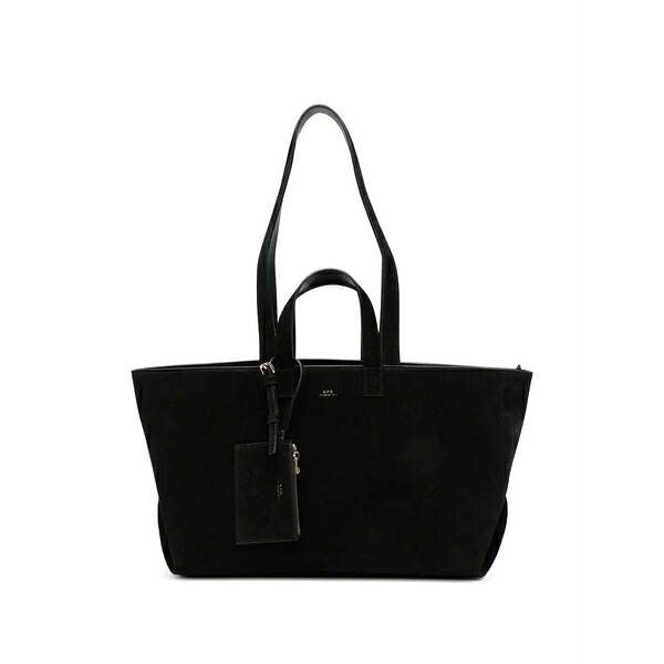 アーペーセー レディース トートバッグ 御徒面子 Le drummer suede tote bag Black