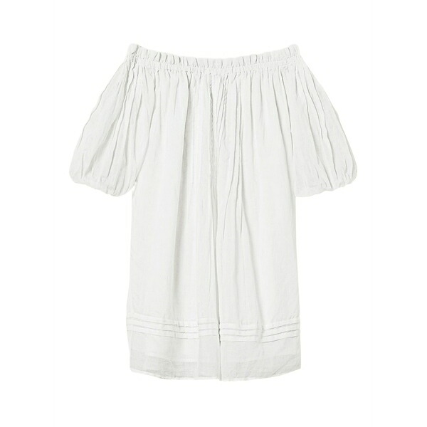 ツイン書き割り レディース 衣裳 トップス Off-the-shoulder blouse White