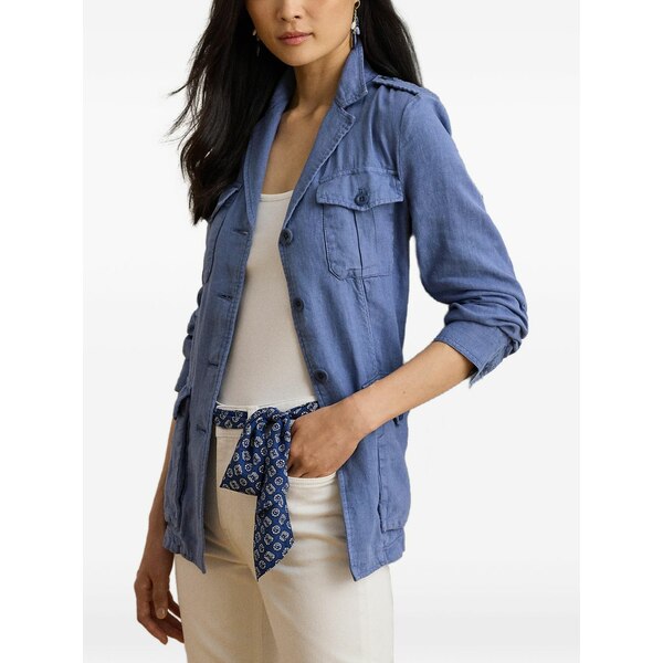 ラルフローレン レディース 上衣＆上衣 アウター Flap-pockets jacket Blue