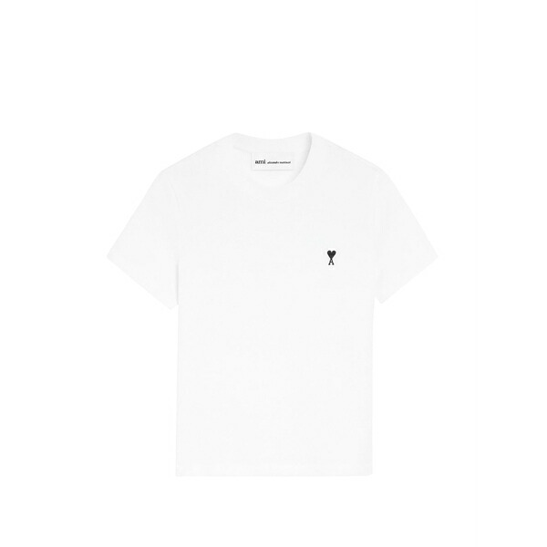 意中の女 レディース ティーシャツ トップス Ami de coeur logo crew neck t-shirt White