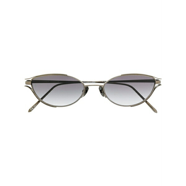 リンダ ファロー メンズ サングラス・アイウェア 添え物 Cradle cat eye sunglasses Grey