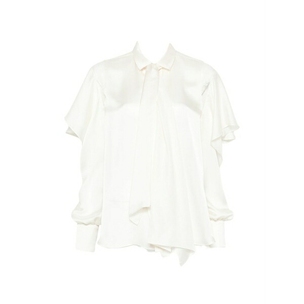 サカイ レディース プルオーバー トップス Pussy-bow collar shirt  Neutrals