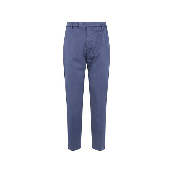マイケル 電話を掛ける メンズ 心地好いズボン下 ボトムス Cotton-twill trousers Blue