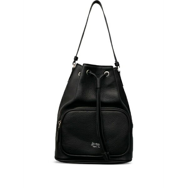 ラ サクラ色 レディース ショルダーバッグ 御徒面子 Drawstring-fastening cross body bag  Black