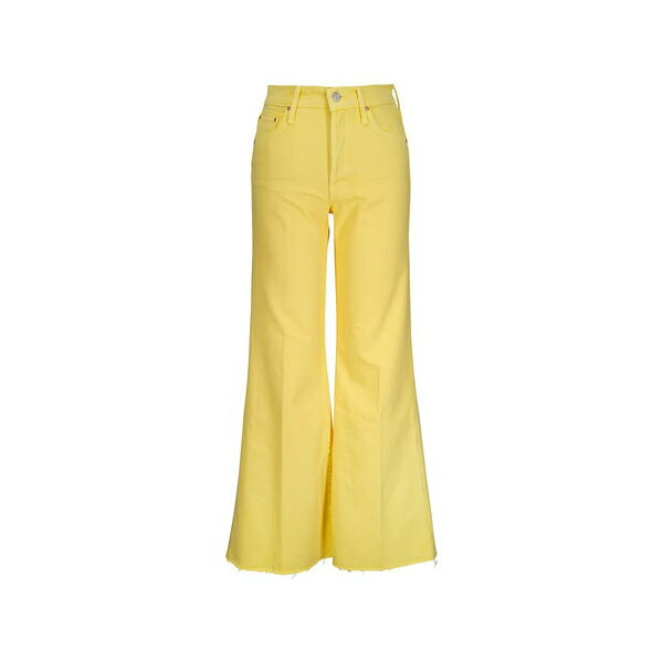 母ちゃん レディース ジーンズズボン下 ボトムス The tomcat roller fray flared jeans Yellow