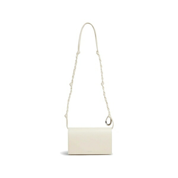 ジル・サンダー レディース ハンドバック 御徒面子 Mini knotted cross body bag White