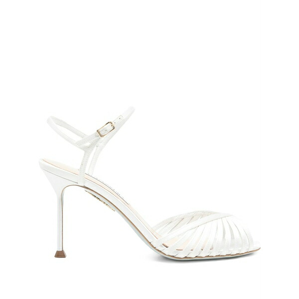 アクアズーラ レディース サンダル シューズ Hold me white sandals White