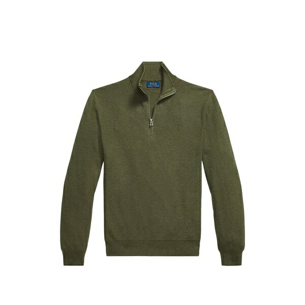 ラルフローレン メンズ 編み物\u0026スウェーター アウター Zip mockneck sweater Green
