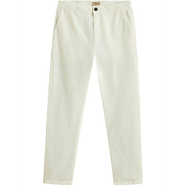 羊毛 一財産 メンズ 心地よいズボン下 ボトムス Linen trousers White