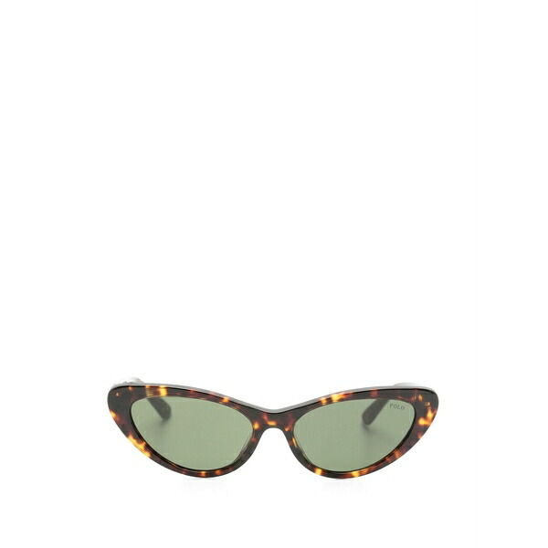 ラルフローレン レディース 黒眼鏡＆アイウェア 添え物 Tortoiseshell-effect cat-eye sunglasses Brown