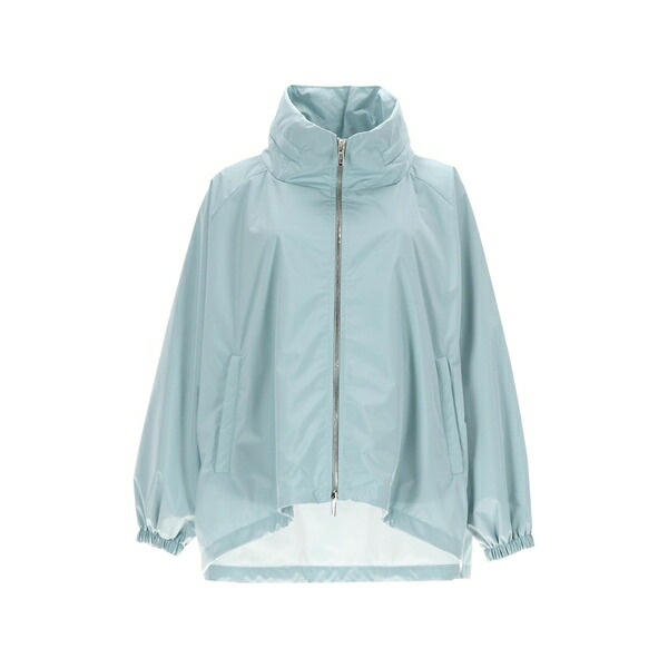 ムーレー レディース 上衣＆上衣 アウター Stand-collar oversized jacket Blue