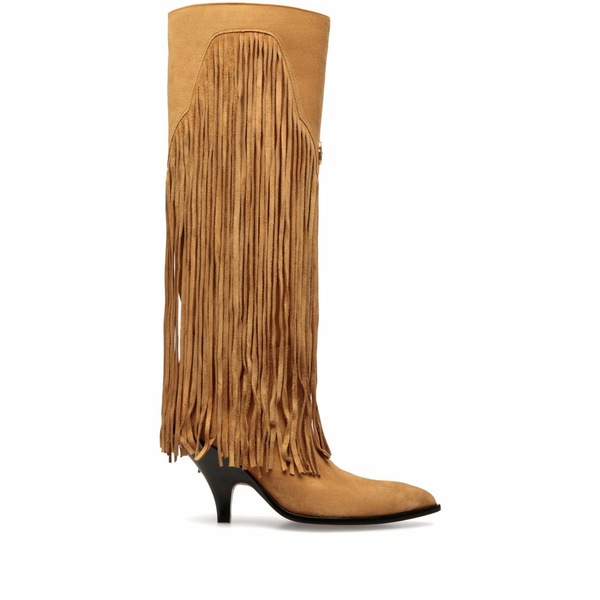 バリー レディース ブーツ シューズ 40粍 fringed suede boots Brown