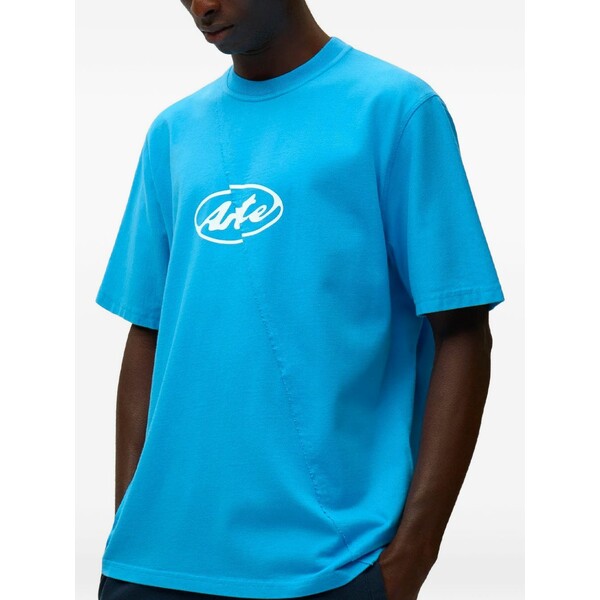 アルテ アンベルス メンズ ティーシャツ トップス Circle logo t-shirt Blue