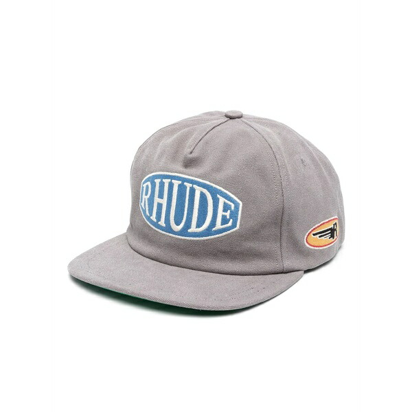 ルード メンズ 帽子 アクセサリー Off roading logo-embroidered cap Grey|asty