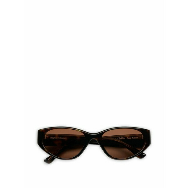 チミ メンズ サングラス・アイウェア 付属物 Solstice geometric-frame sunglasses Brown