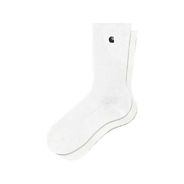 鉄道車両ハート形 メンズ ソックス アンダー御召しもの Madison logo socks (set of two) White