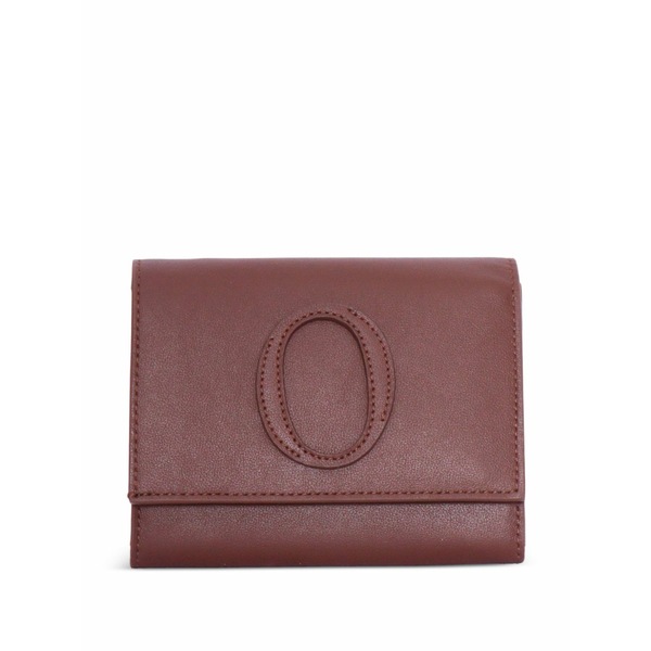 オルチアーニ レディース 財布 アクセサリー Zanzibar logo-patch leather wallet Brown｜asty