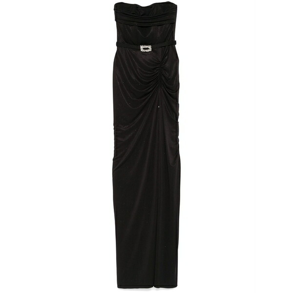 ニッサ レディース 衣裳 トップス Corset-style sleeveless maxi dress Black