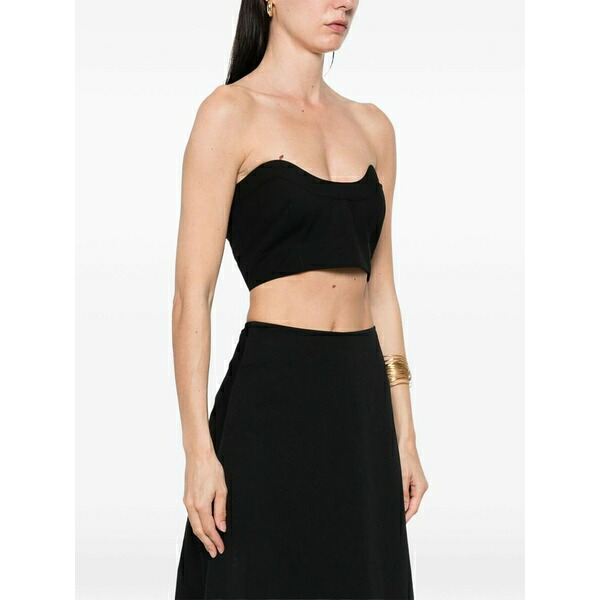 フィロソフィーデロレンゾセラフィーニ レディース カットソー トップス Cropped top Black