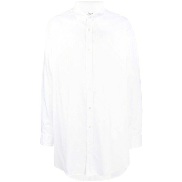マルタンマルジェラ メンズ プルオーバー トップス Organic-cotton oxford shirt White