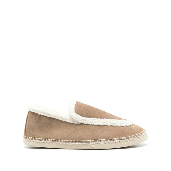 マネビ レディース サンダル シューズ Suede espadrilles Brown