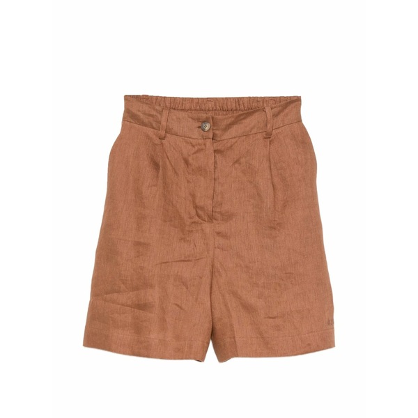エムシーツーセイントバース レディース 心地よいズボン下 ボトムス Maggy elasticated-waistband shorts Brown