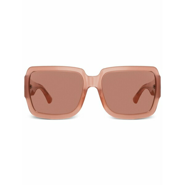 リンダ ファロー レディース 黒眼鏡＆アイウェア 添え物 X dries van noten oversized-frame sunglasses Pink
