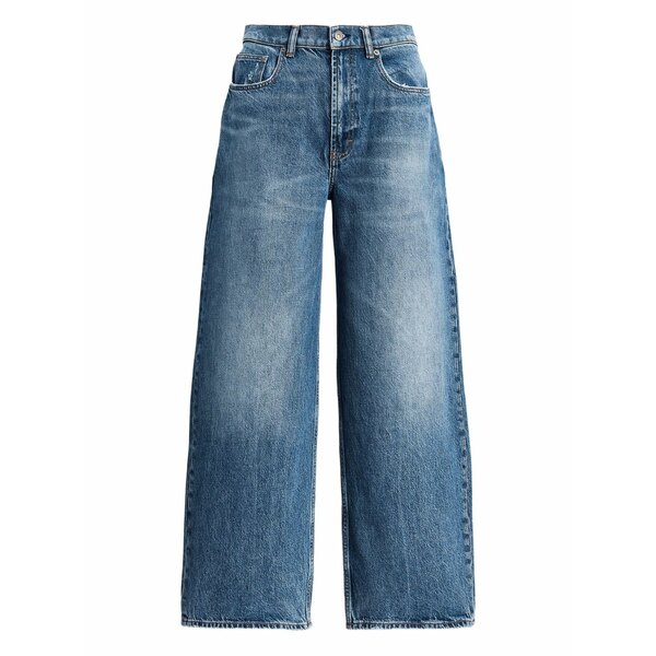 ラルフローレン レディース ジーンズズボン下 ボトムス Logo-patch jeans Blue