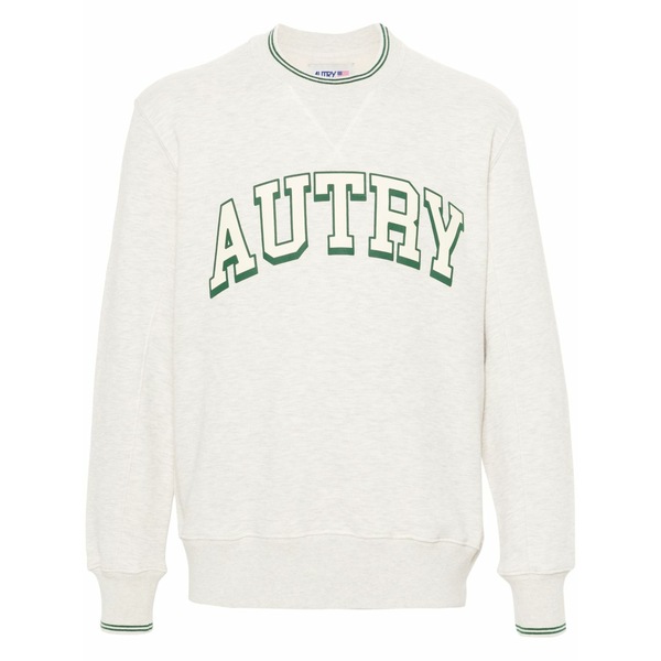 オートリー メンズ パーカー・スウェットシャツ アウター Logo sweatshirt Neutrals