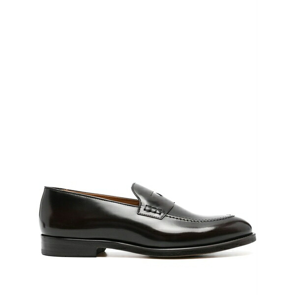 ドンカルズ メンズ スリッポン・ローファー シューズ Leather loafers Brown