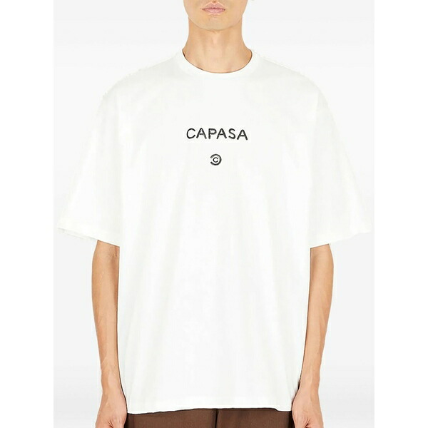 カパサ ミラノ メンズ ティーシャツ トップス Logo-print cotton t-shirt White