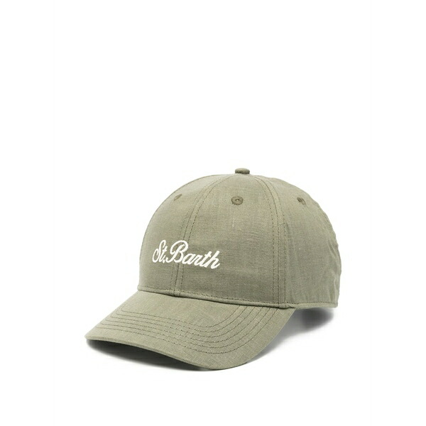 エムシーツーセイントバース メンズ 鳥打ち帽 付属物 Baseball n embroidered baseball cap Green
