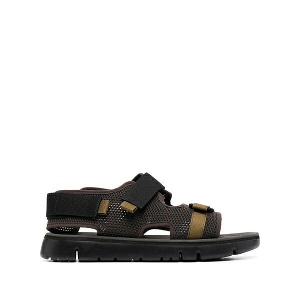 カンペール メンズ サンダル シューズ Oruga strappy sandals Brown