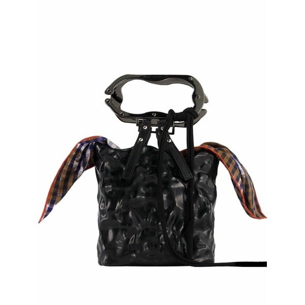 オットリンガー レディース ハンドバック 御徒面子 Logo-embossed mini bag Black