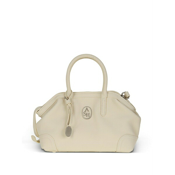 アッシュ レディース ショルダーバッグ バッグ Josephine logo-plaque leather shoulder bag Neutrals｜asty
