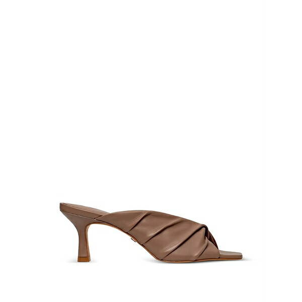 ハラノ レディース サンダル シューズ Ruched effect sandals Brown