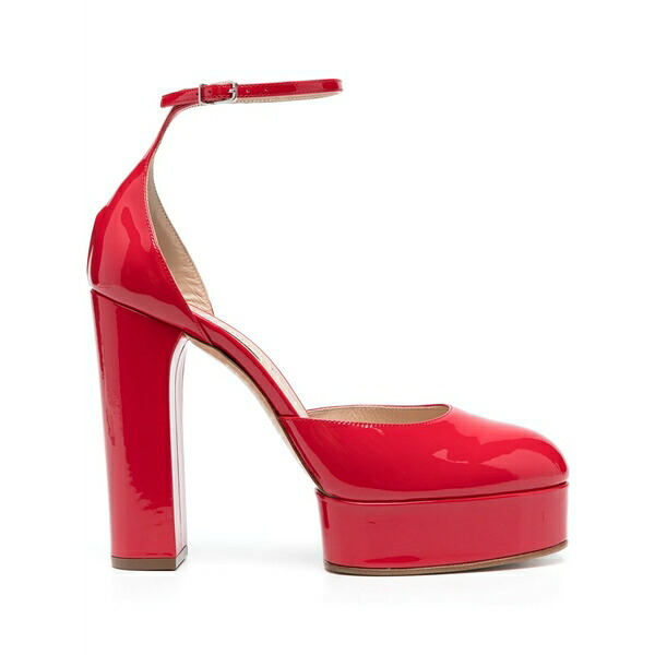 カサディ レディース パンプス シューズ 115粍 patent platform pumps  Red