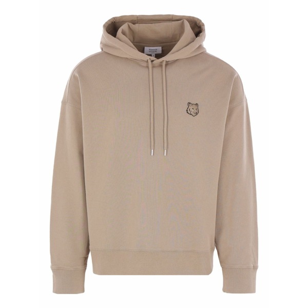 住み家 稲荷 メンズ パーカー・スウェットシャツ アウター Fox-motif long-sleeve hoodie Neutrals