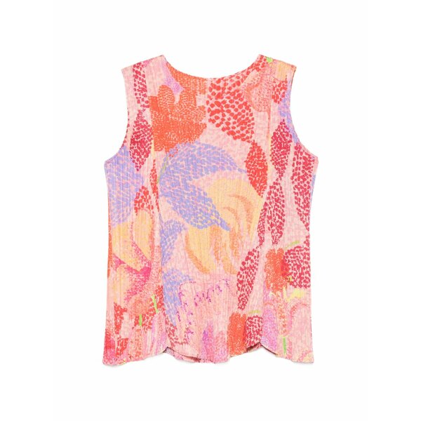 イッセイミヤケ レディース プルオーバー トップス Floral-pattern top Pink