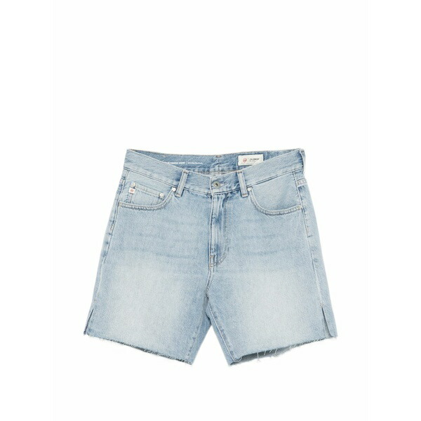 エージーデニム レディース 心地好いズボン下 ボトムス Raw-cut shorts Blue