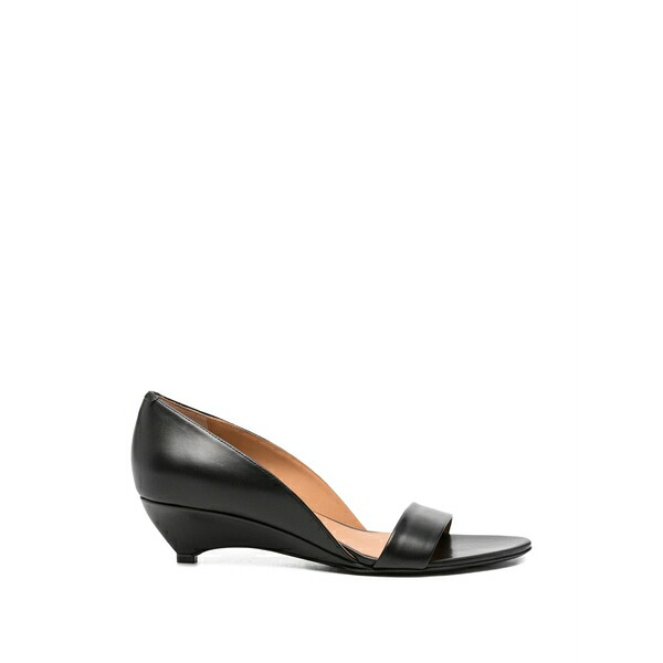 ジル・サンダー レディース サンダル シューズ Leather sandals Black