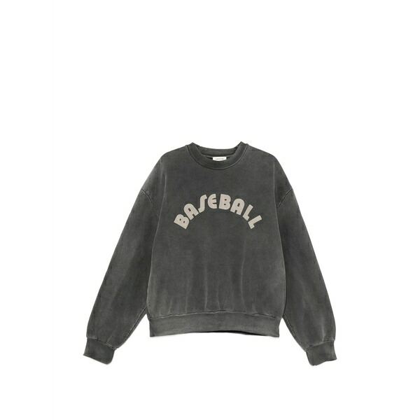 フィアオブゴッド メンズ パーカー・スウェットシャツ アウター Logo-print cotton sweater Black