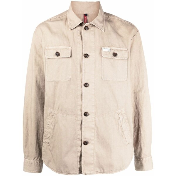フェイ メンズ ジャケット＆ブルゾン アウター Button-down shirt jacket Neutrals｜asty